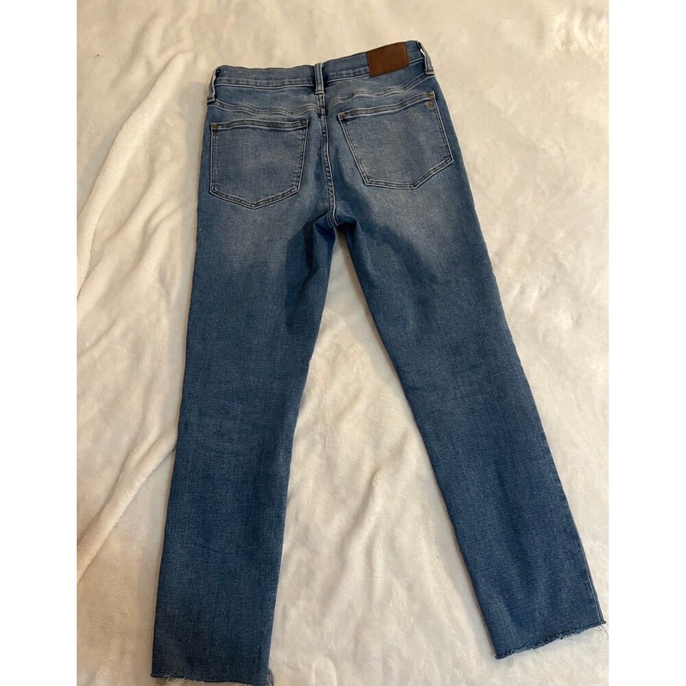 Madewell Roadtripper 27 jeans high rise raw hem skinny jegging